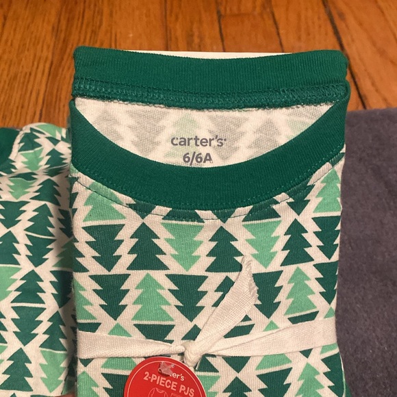 Carter’s Matching Adult (Small) 2-Piece and Kid (6) Christmas Pajamas - Picture 2 of 3